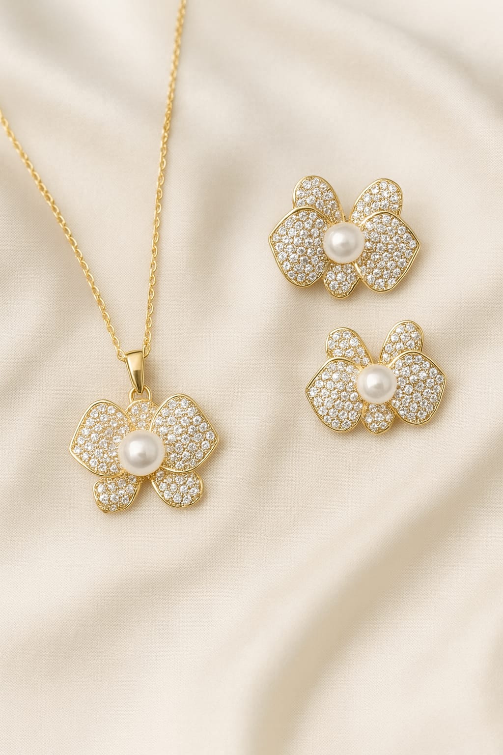 Zircon Locket Set-68 (White)