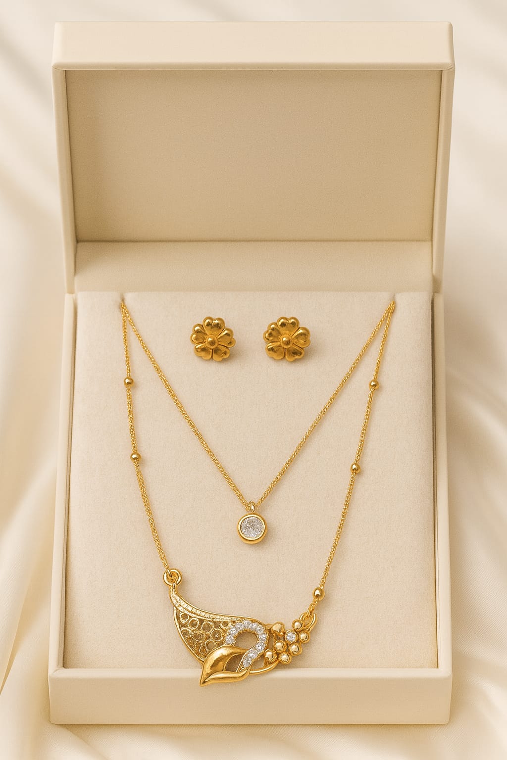 Digital Pendant Set-56 (Golden)