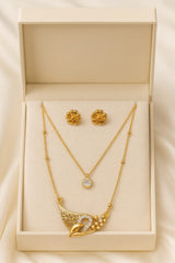 Digital Pendant Set-56 (Golden)
