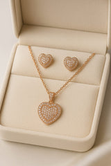 Zircon Locket Set-58 (Golden)