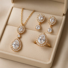 Zircon Locket Set-63 (White)