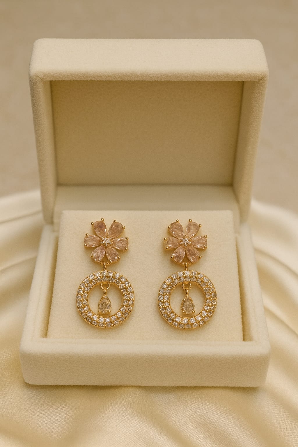 Zircon Earring-130 (Golden)