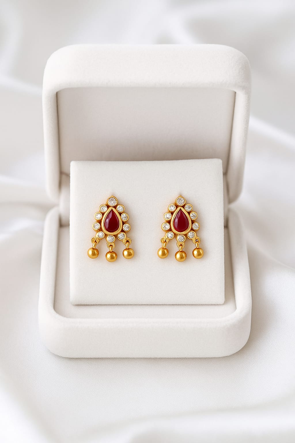 Zircon Fancy Studs-180 (Maroon)