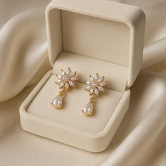 Zircon Earring-131 (White)