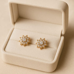 Zircon Fancy Studs-183 (Golden)