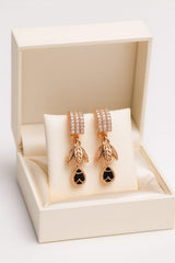 Zircon Earring-133 (Black)