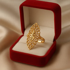 Gold Plated Ring-154 (Golden)
