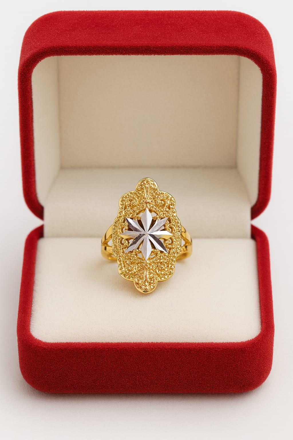 Gold Plated Ring -157 (Rhodium)