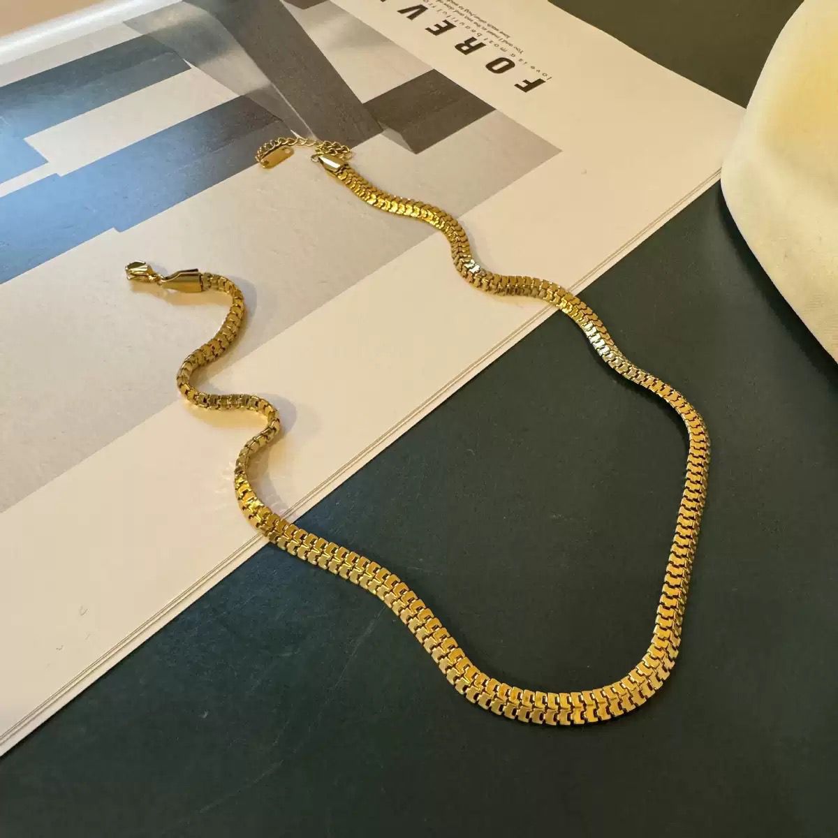 Gold Snake Chain-85 (Golden)