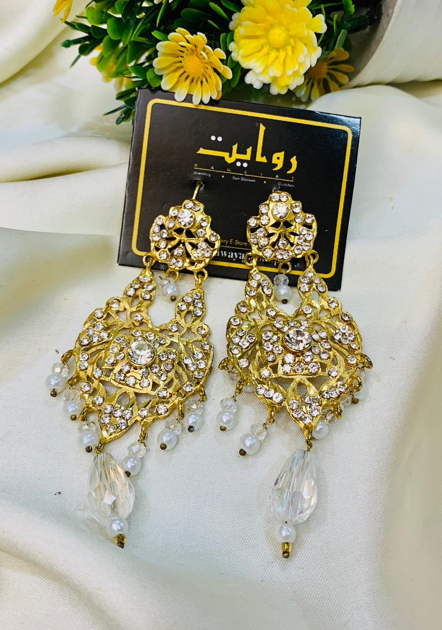 Fancy Earring-426 (White)