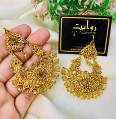 Fancy Earring-434 (Golden)