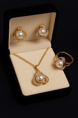 Zircon Locket Set-72 (Golden)