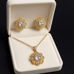Zircon Locket Set-75 (White)
