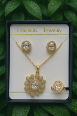 Zircon Locket Set-81 (White)