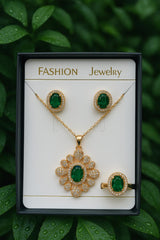 Zircon Locket Set-81 (Green)