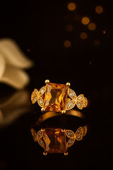 Zircon Ring-175 (Golden)