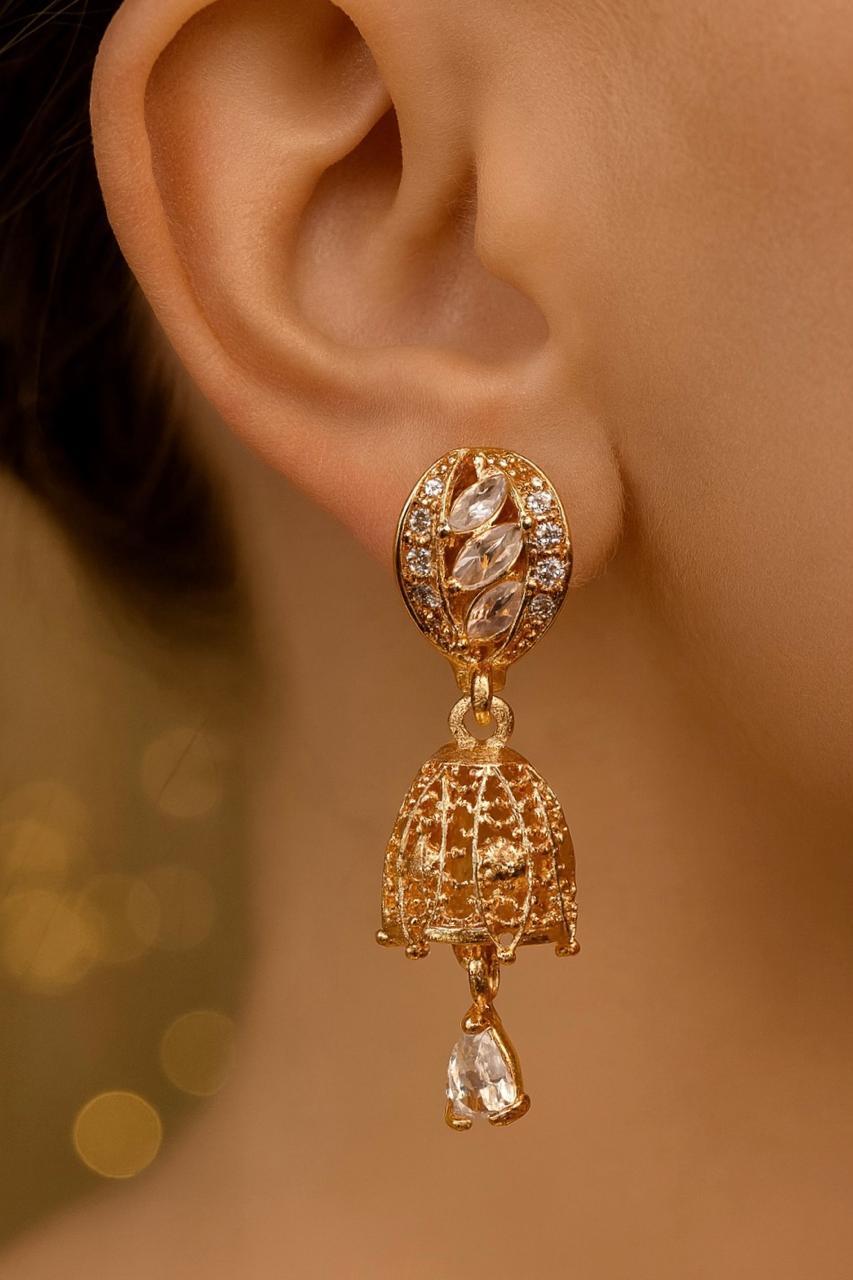 Fancy Jhumka-60 (White)