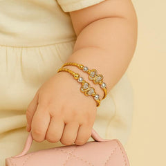 Adjustable Baby Bangles-59 (White)