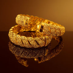 Gold Plated Openable Kara-03 (Golden)
