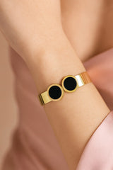 Stainless Steel Kara Bracelet-10 (Black)
