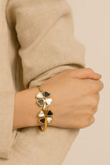 Stainless Steel Kara Bracelet-11 (Black)