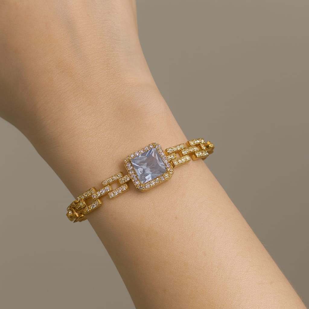 Zircon Bracelet-54 (White)