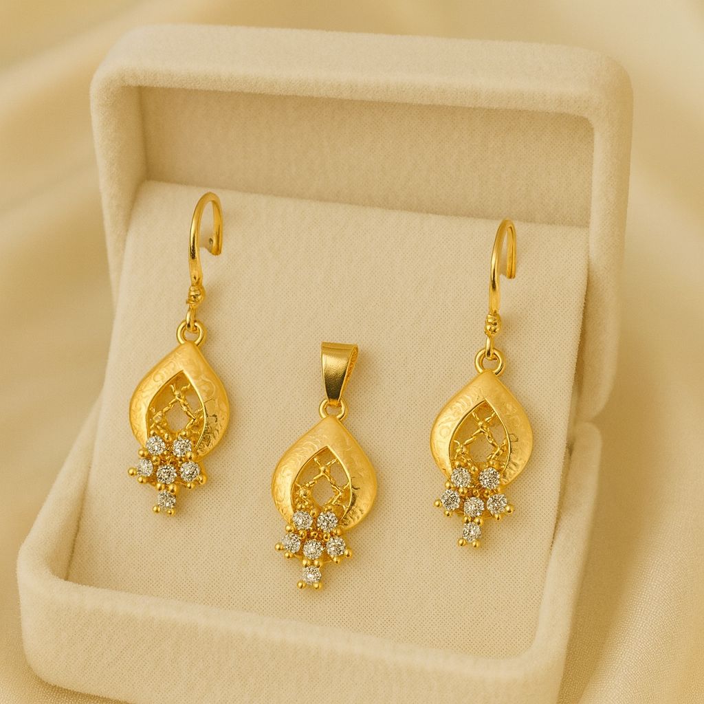 Gold Plated Locket Set-10 (Rose Gold)