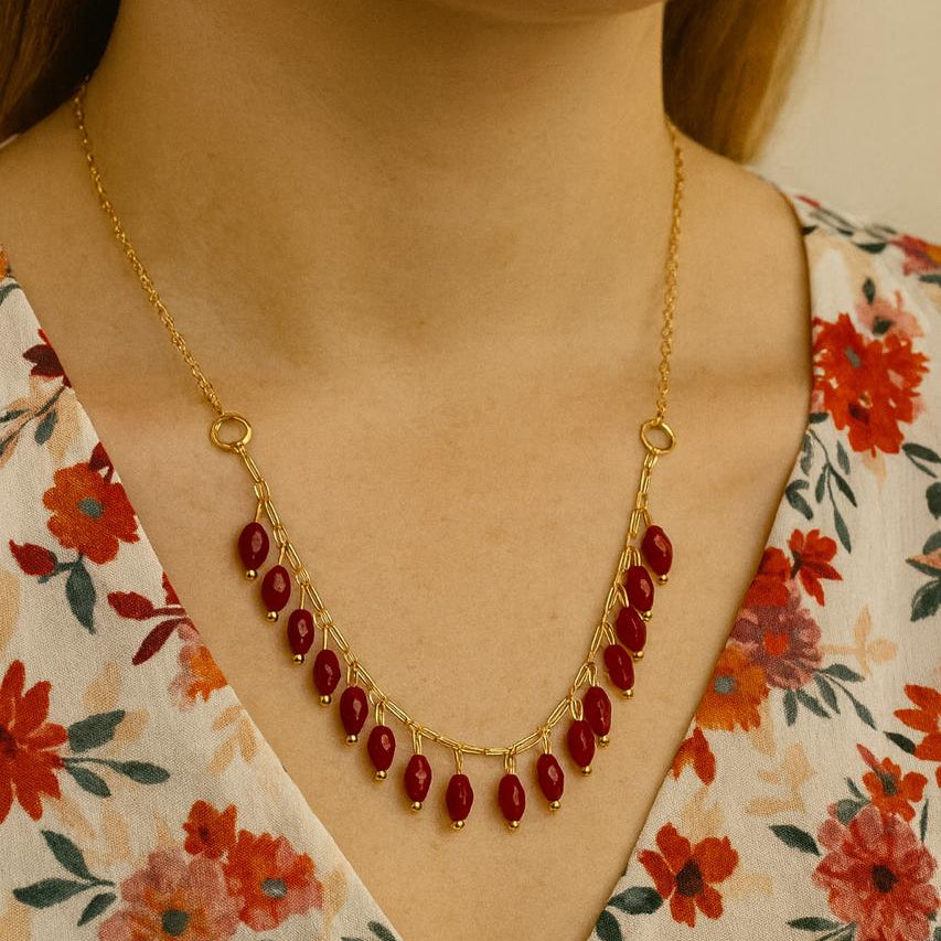 Gold Chain-109 (Maroon)