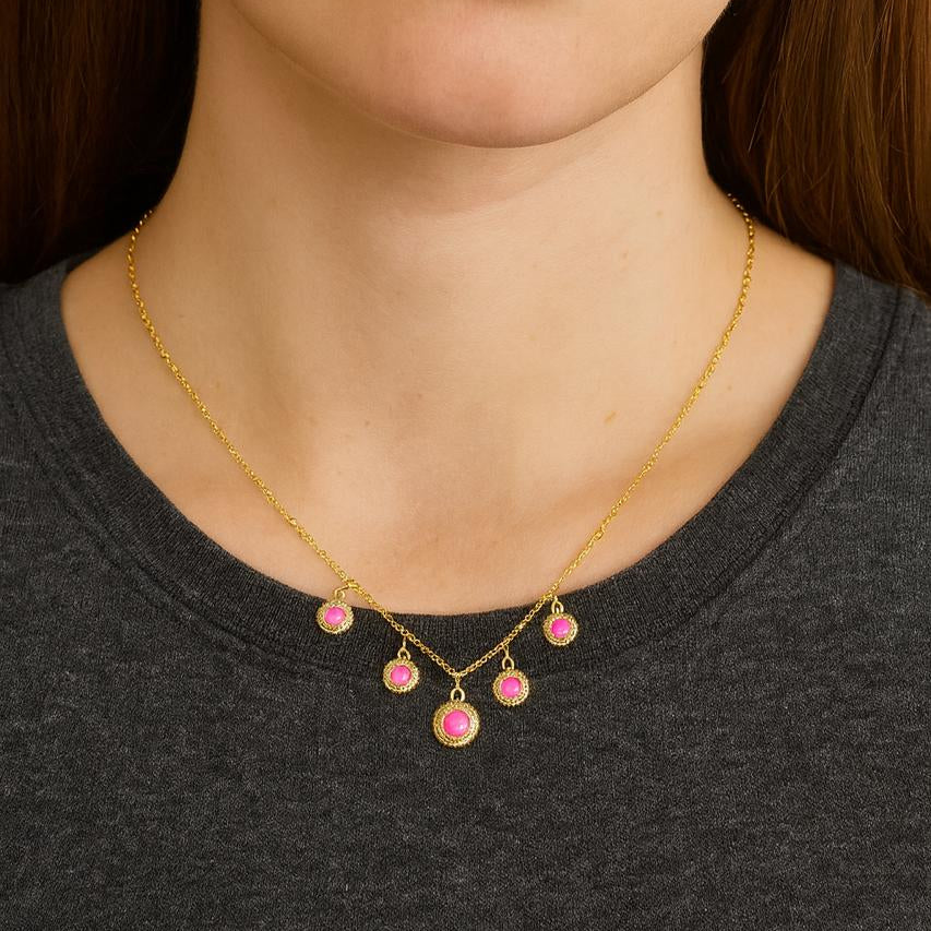 Gold Chain-111 (Pink)