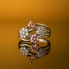 Zircon Ring-158 (Golden)