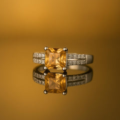 Zircon Ring-159 (Gold)