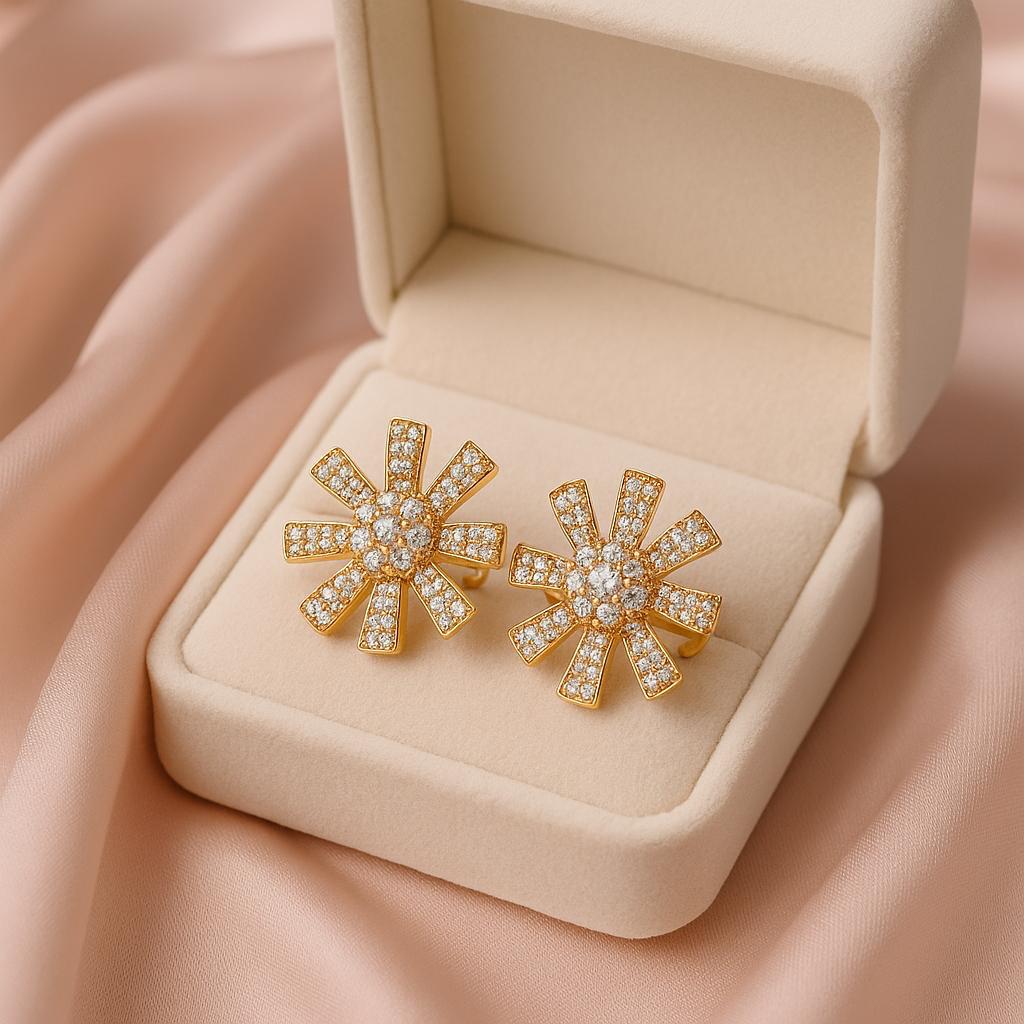 Zircon Fancy Studs-185 (White)