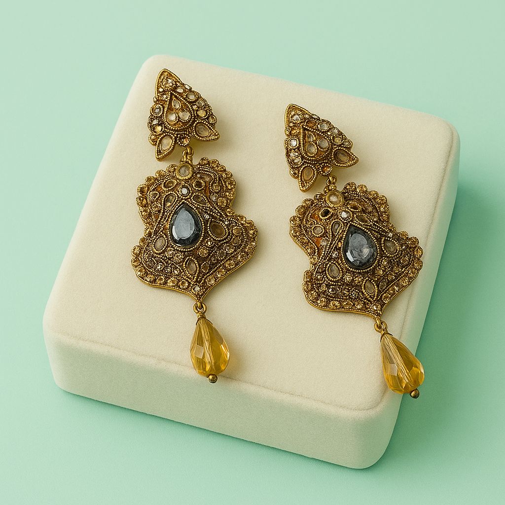 Fancy Earring-455 (Champagne)