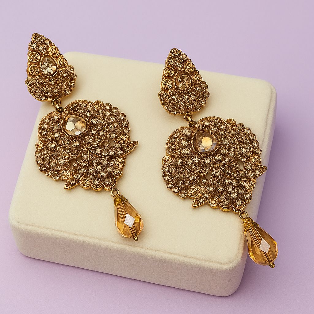 Fancy Earring-453 (Golden)