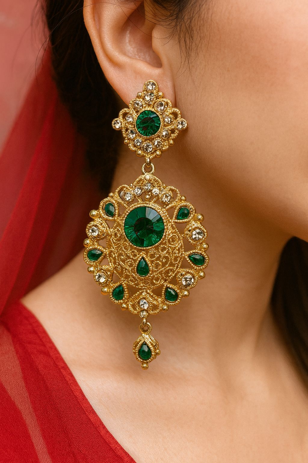 Fancy Earring-449 (Green)