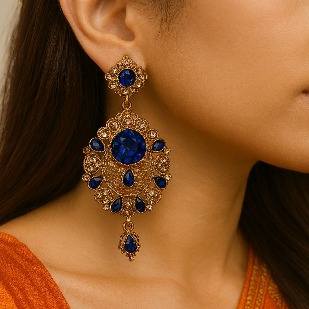 Fancy Earring-449 (Blue)