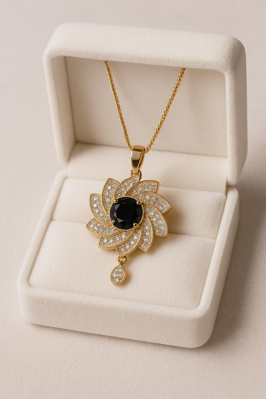 Zircon Pendant-254 (Black)