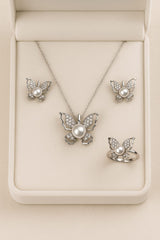 Zircon Locket Set-115 (Silver)