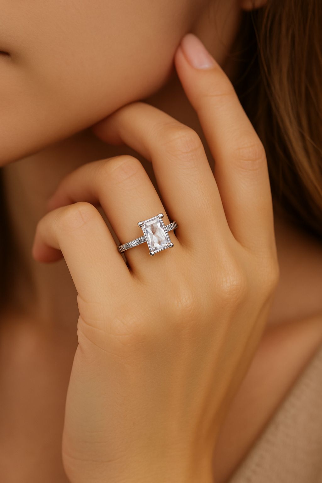 Zircon Ring-197 (Silver)