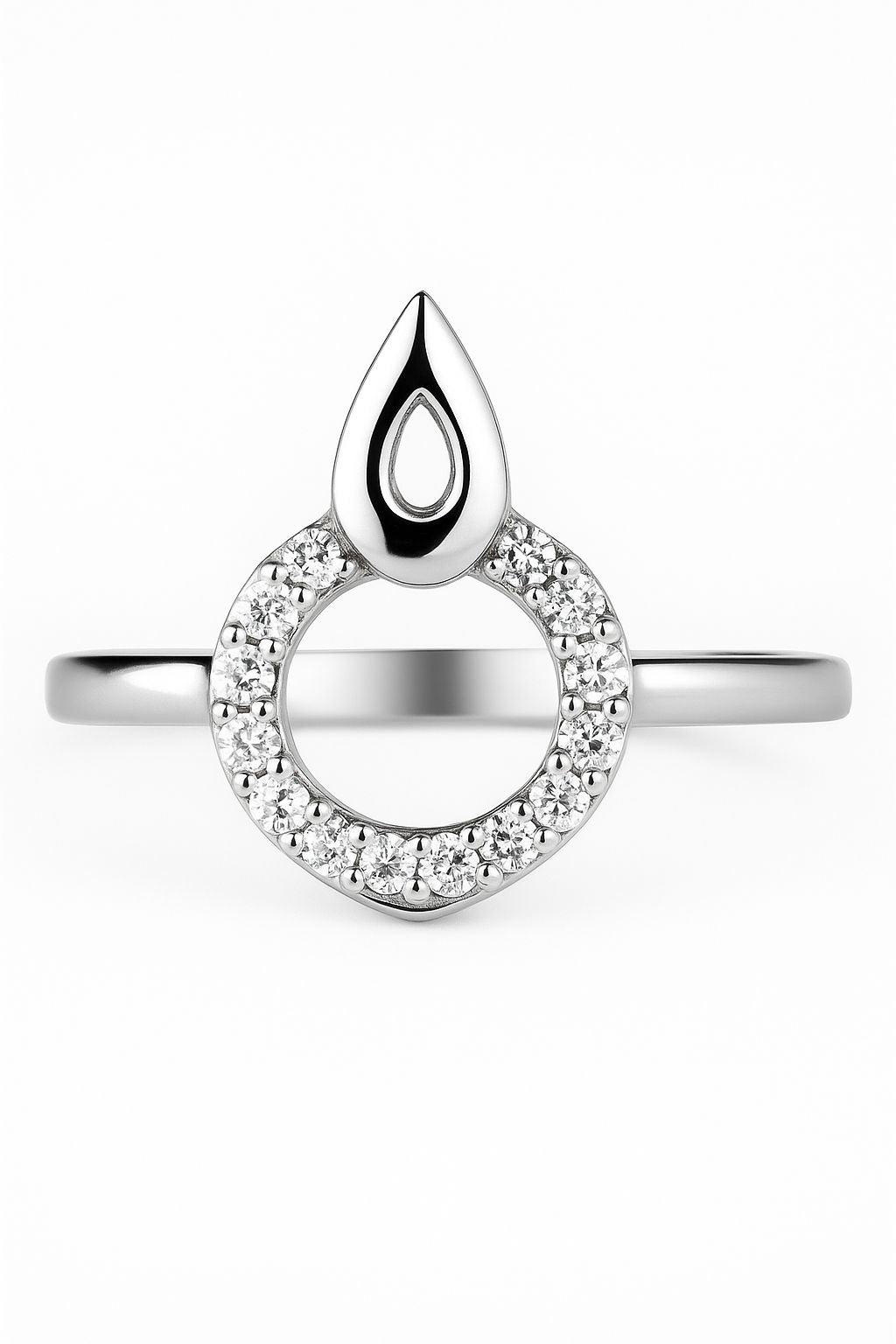 Zircon Ring-196 (Silver)