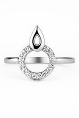 Zircon Ring-196 (Silver)
