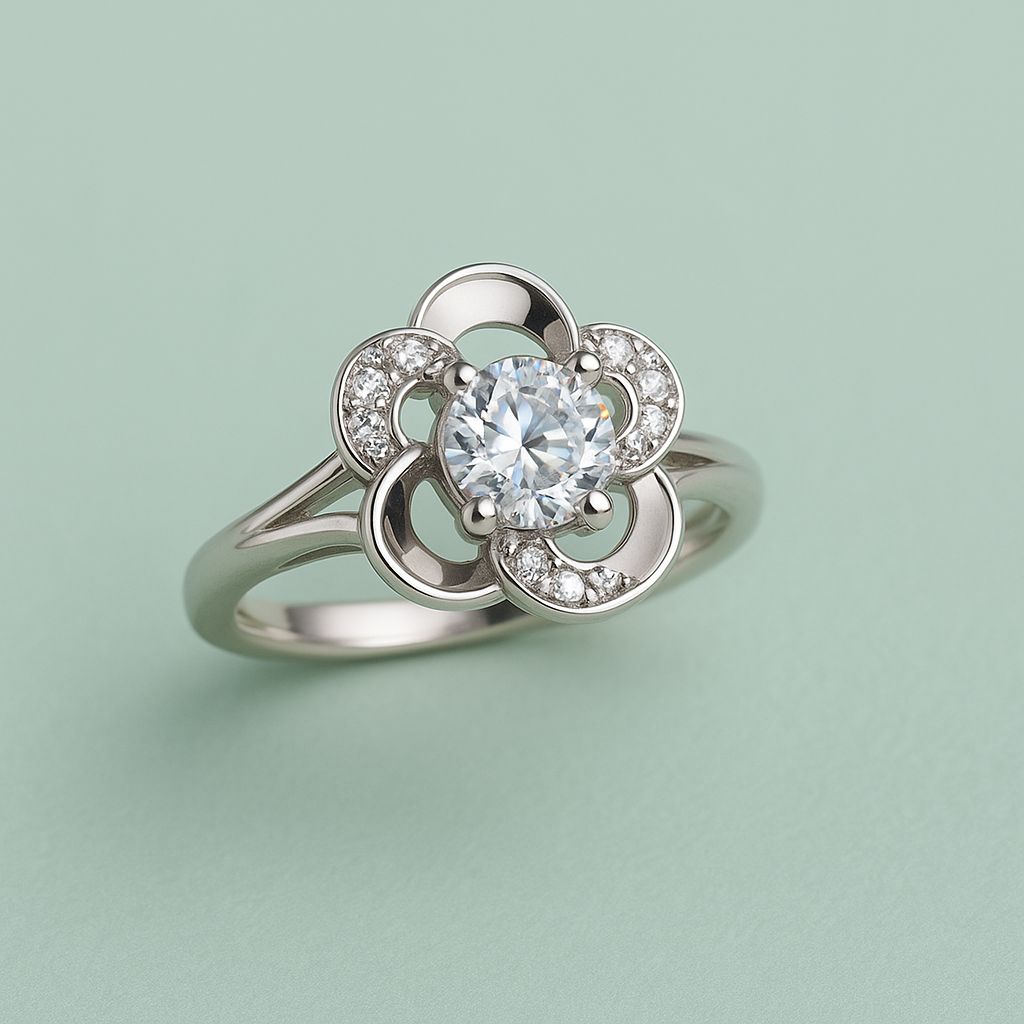 Zircon Ring-184 (Silver)