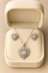 Zircon Locket Set-122 (Silver)