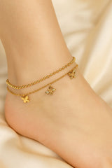 Double Layer Anklet-14 (Golden)