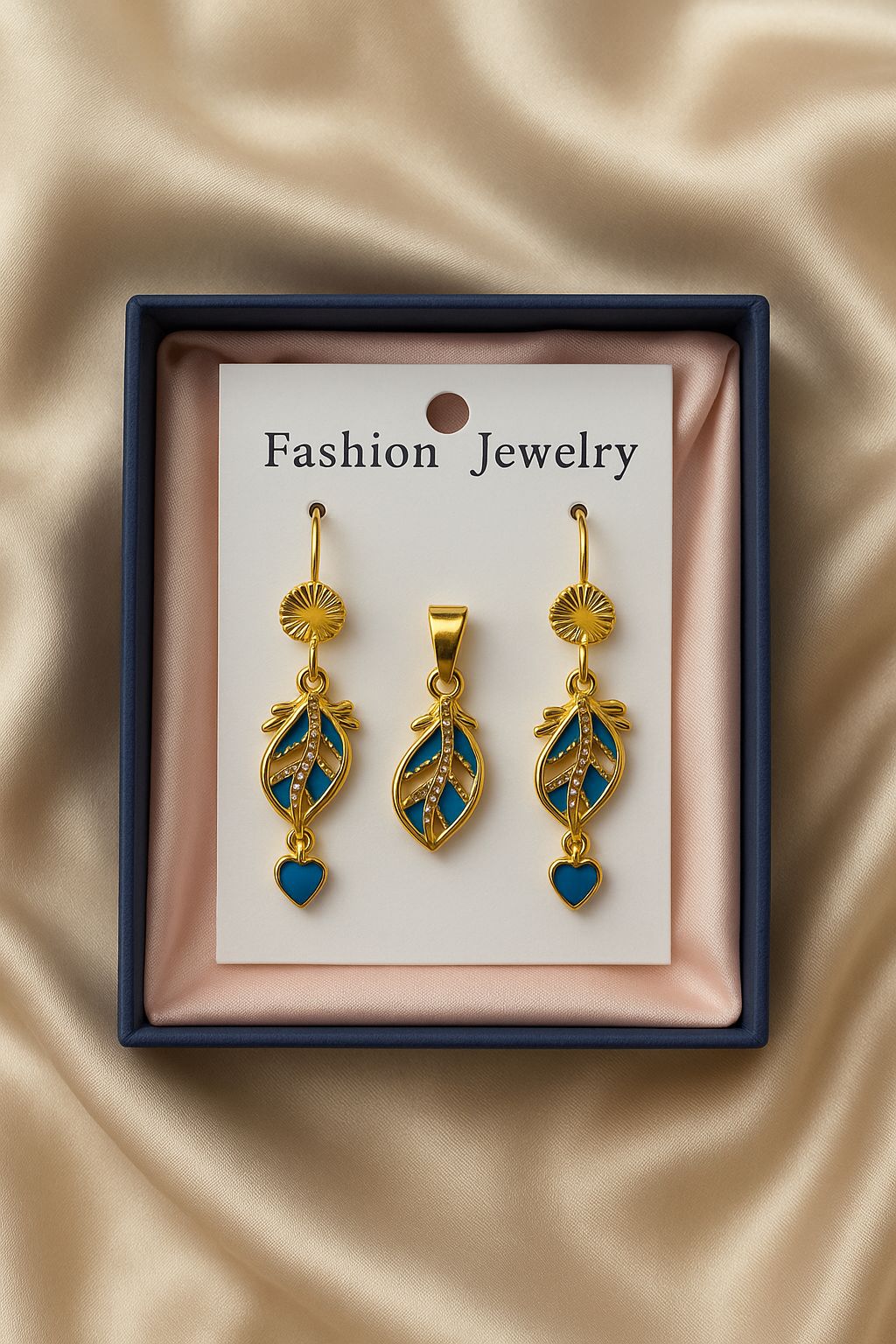 Zircon Locket without Chain-08 (Ferozi)