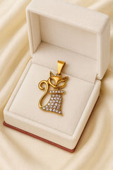 Zircon Locket without Chain-05 (Cat)