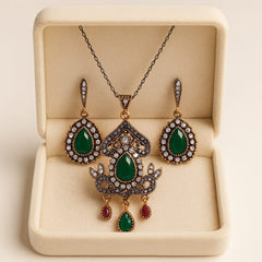 Turkish Locket set-07 (Green)