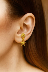 Madrasi Star Studs-138 (Golden)