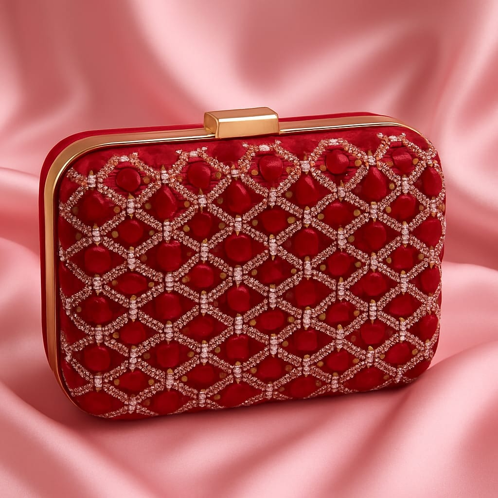 Fancy Clutch-10062 (Maroon)