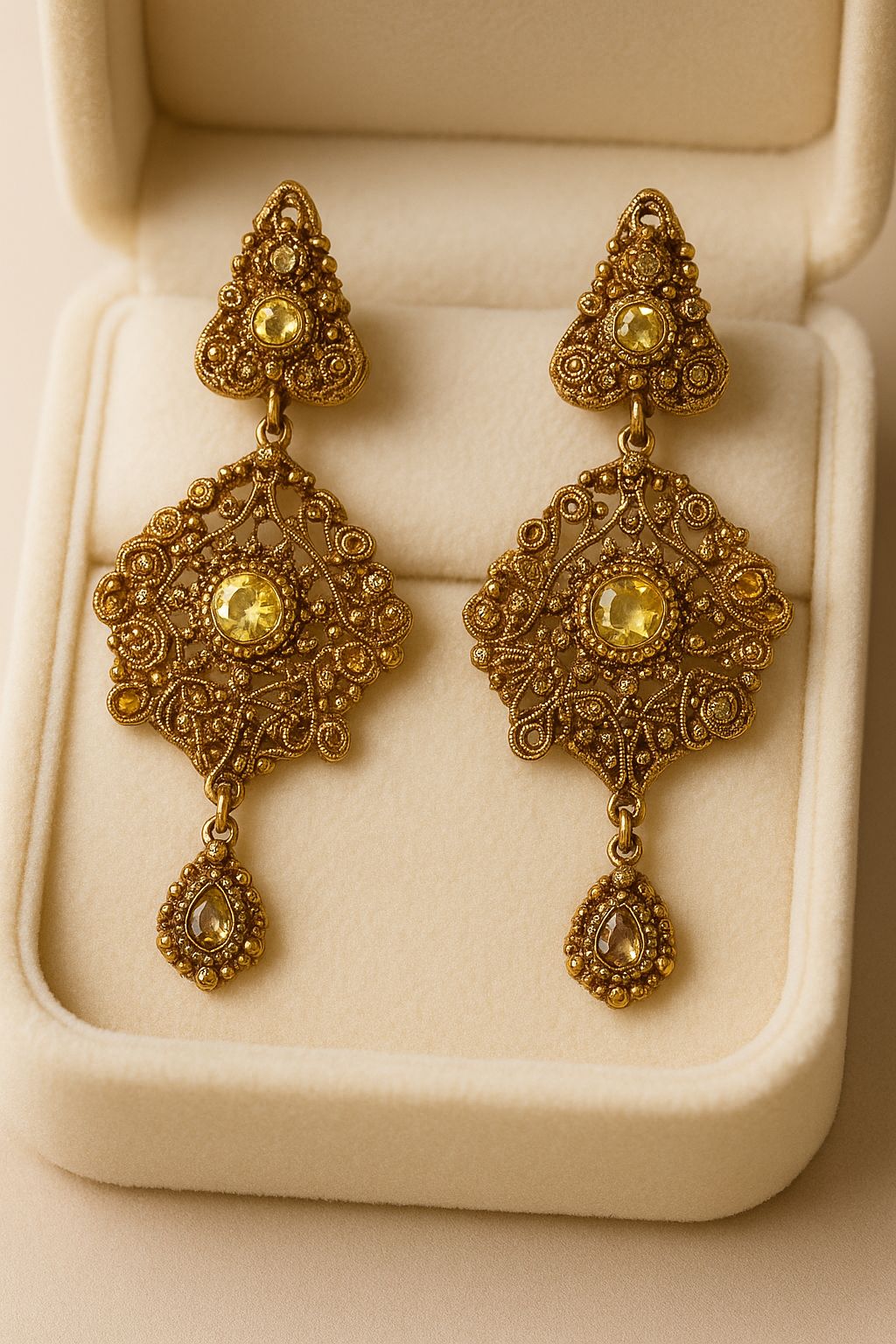 Gold Plated Earring-12 (Golden)